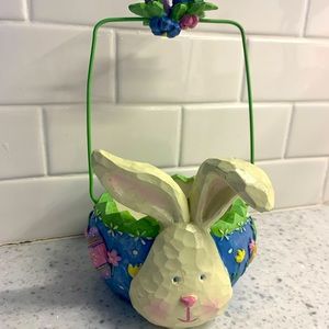Easter Bunny basket dish home decor spring
